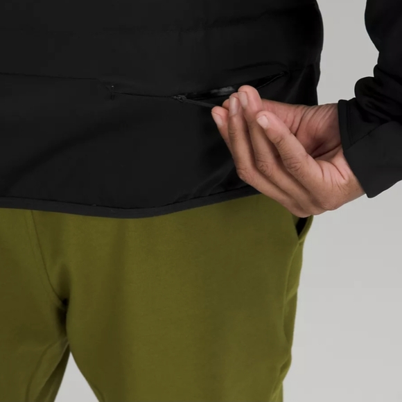NWT Lululemon Men's BLACK Down For It All Hoodie Unisex - Picture 3 of 4